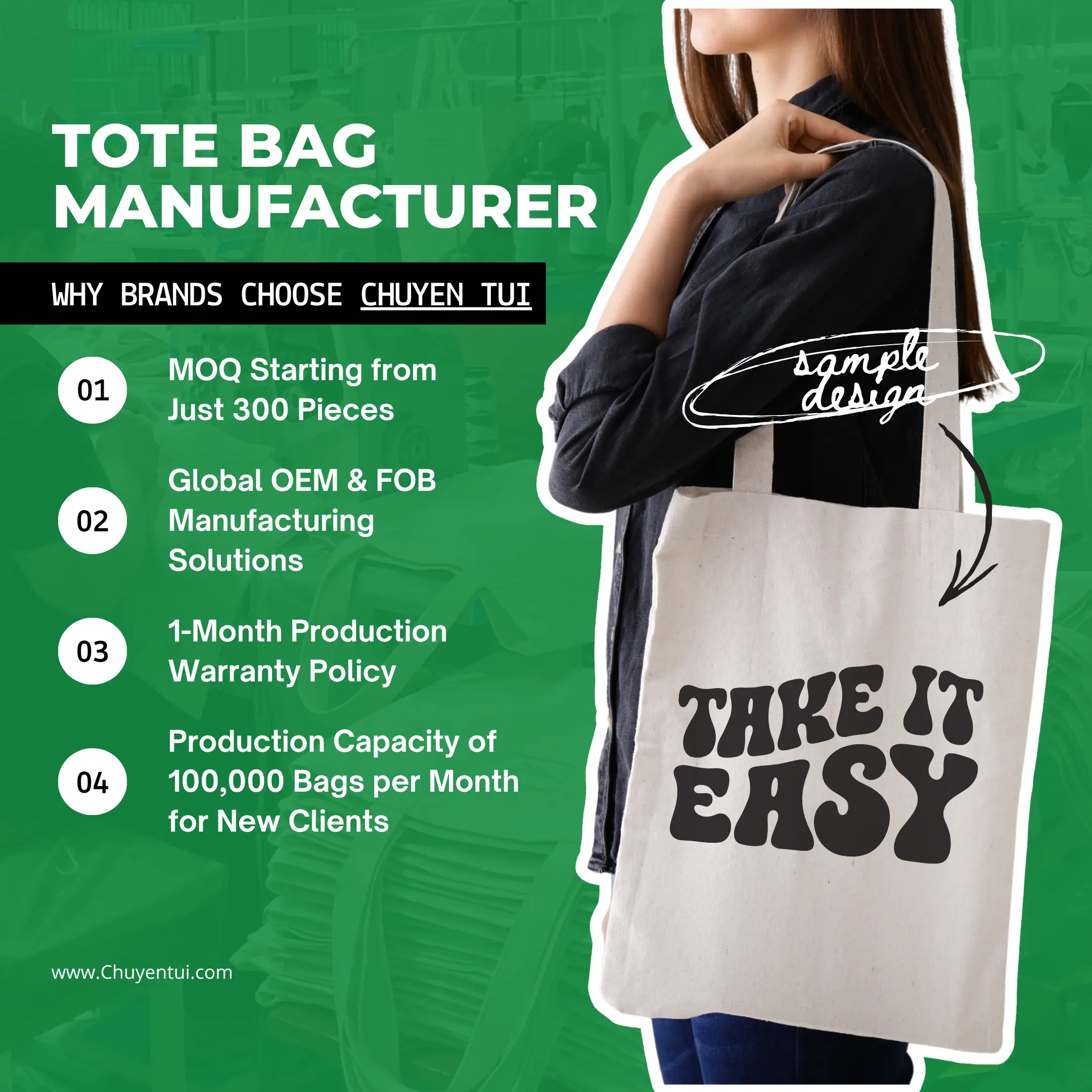 Tote bag manufacturer poster