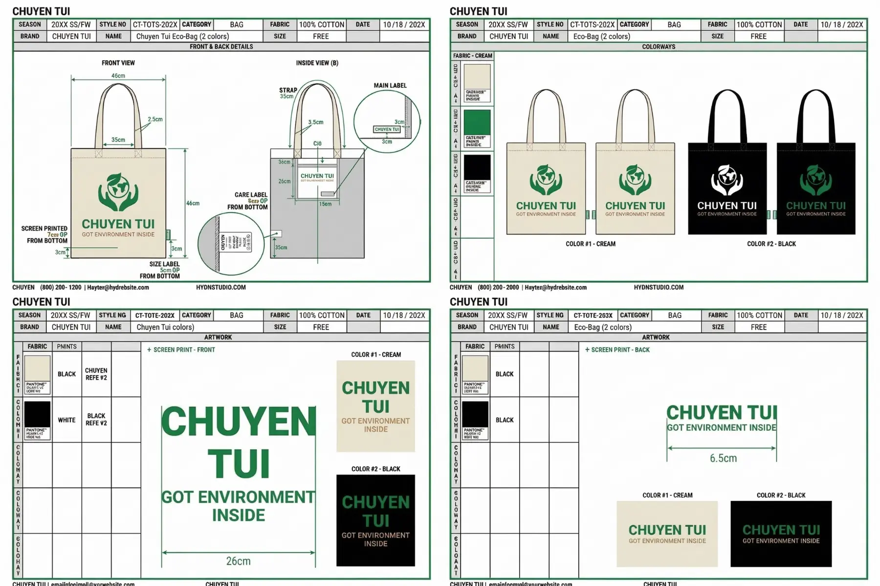 Tech pack reference