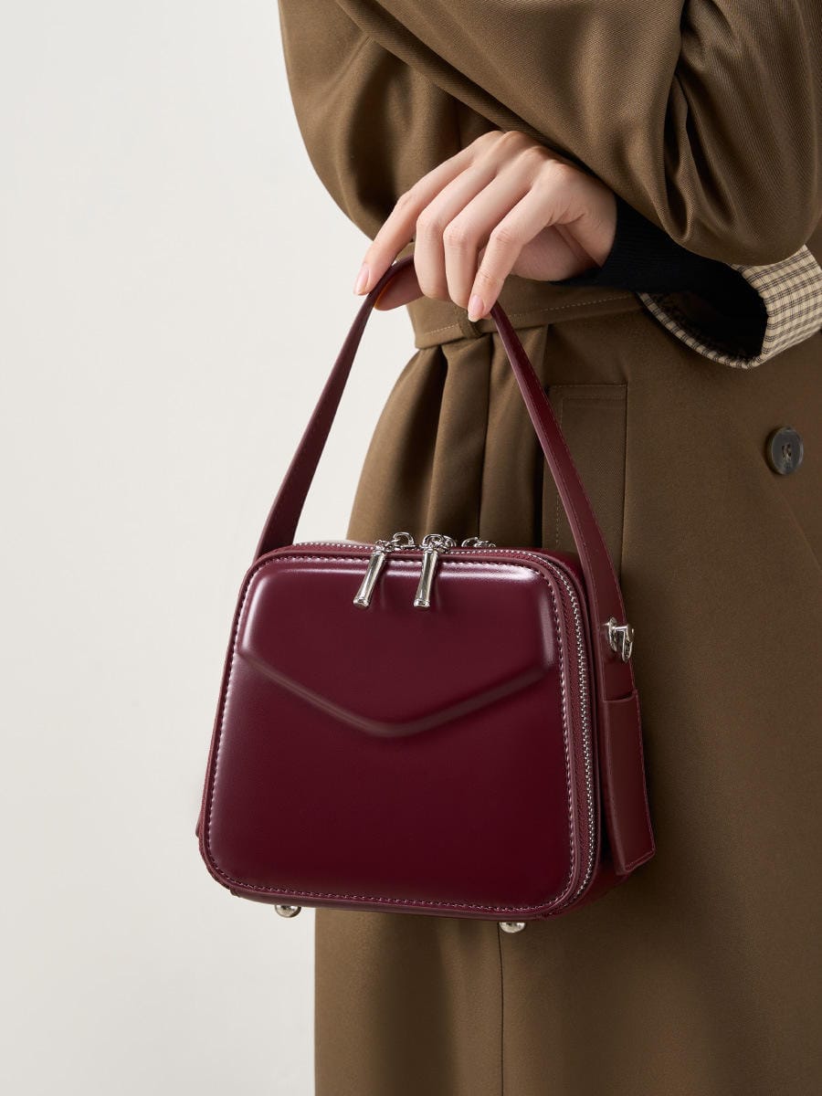 OEM Custom Designer Hand Bags Handbag Card Pocket Luxury Cowhide Shoulder Crossbody Bag Genuine Leather Tote Bag Leather Handbag for Women